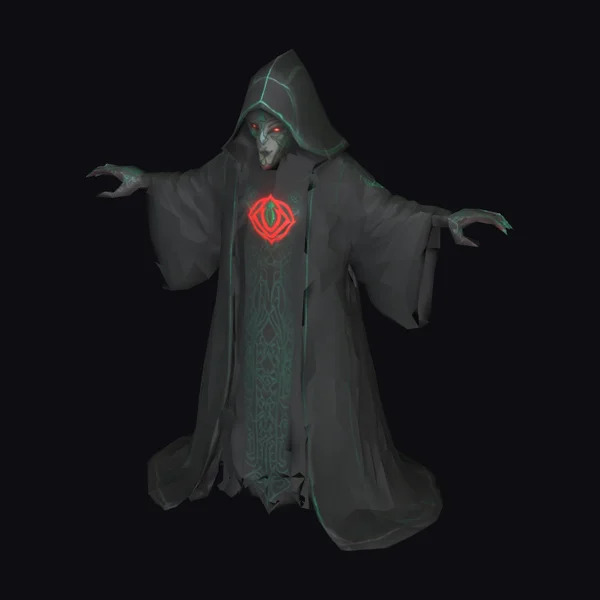 Hooded Cultist Dark Robes