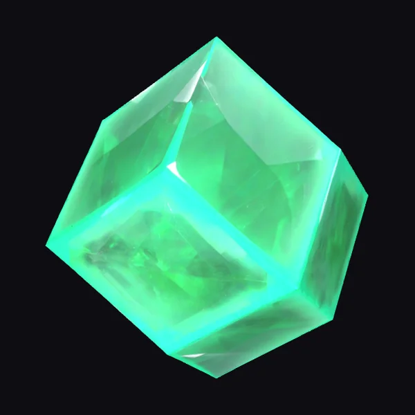 Glowing Emerald Gemstone