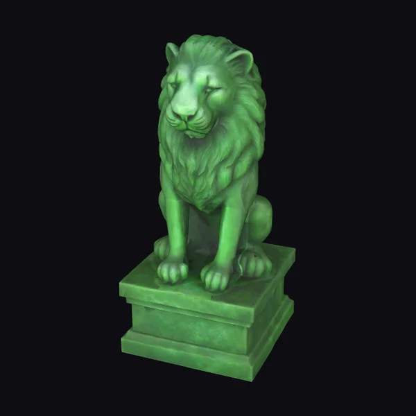 Emerald Lion Statue
