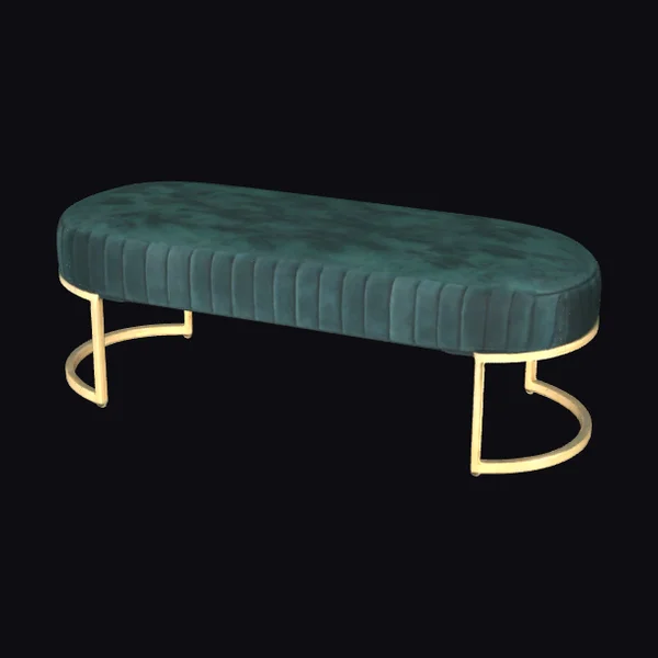 Emerald Velvet Bench