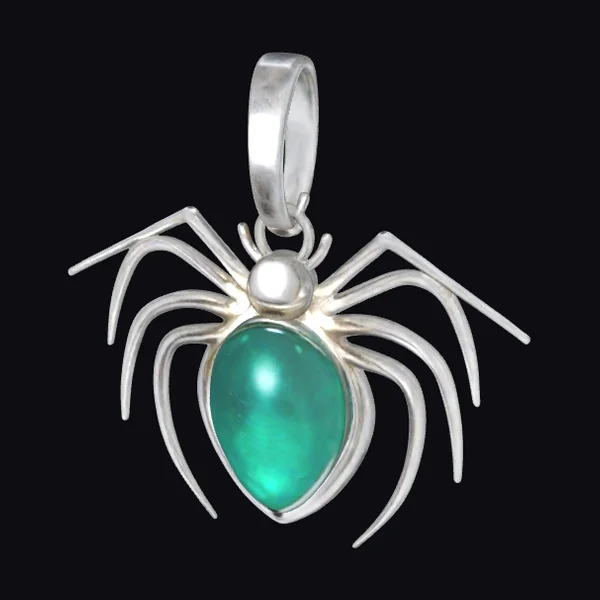 Emerald Spider Pendant