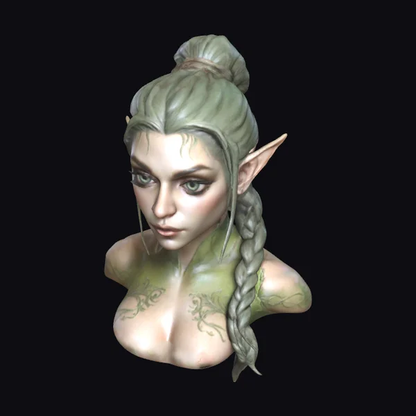 Elf Female Bust
