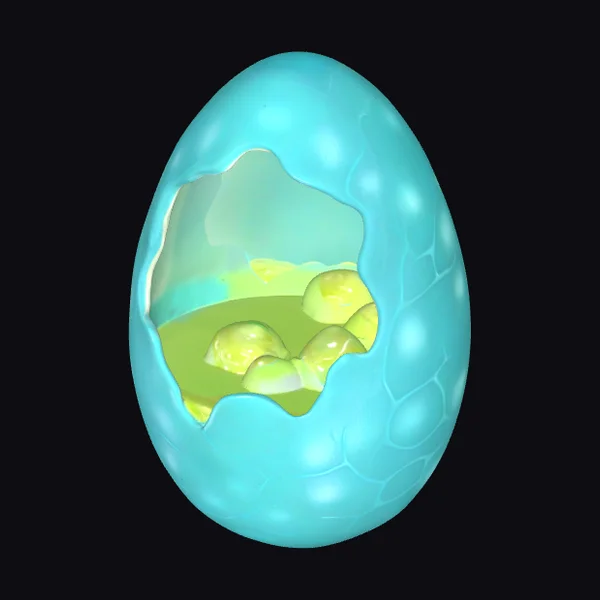 Cyan Womb Egg Interior