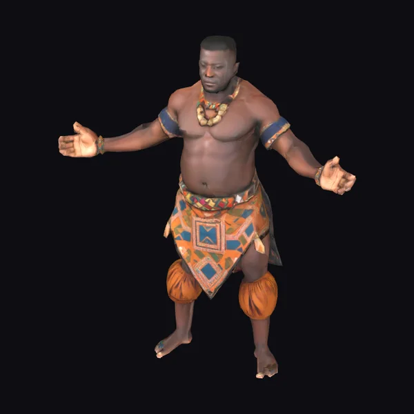 African Warrior Statue