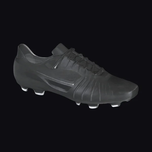 Black Soccer Cleat