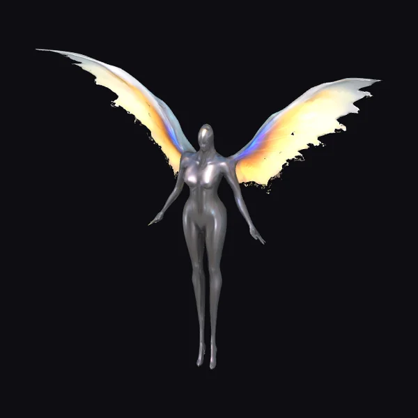 Winged Humanoid Figure
