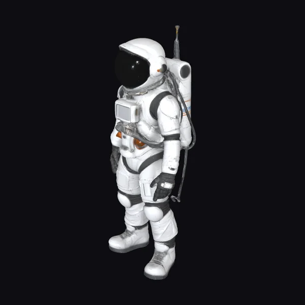 Astronaut with Square Helmet