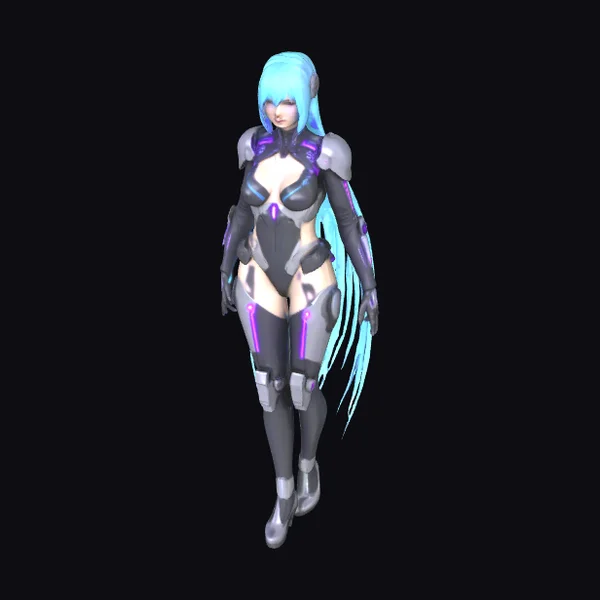 Cybernetic Female Warrior