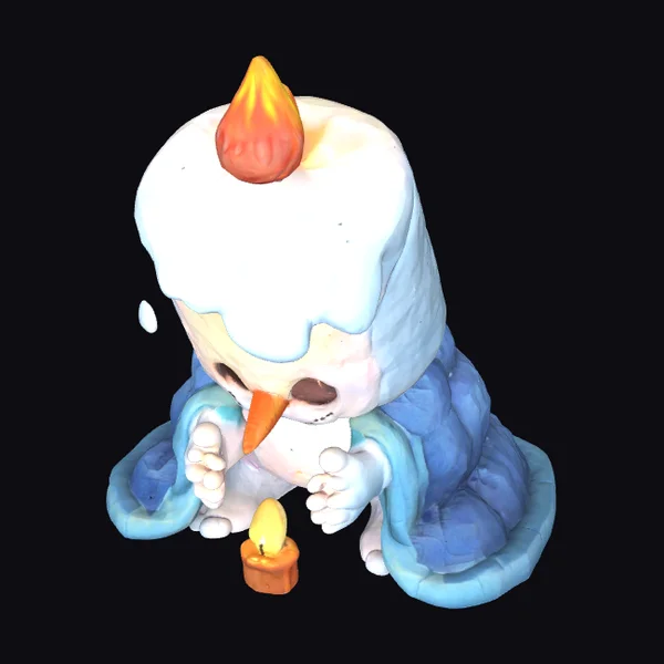 Melting Snowman Figurine
