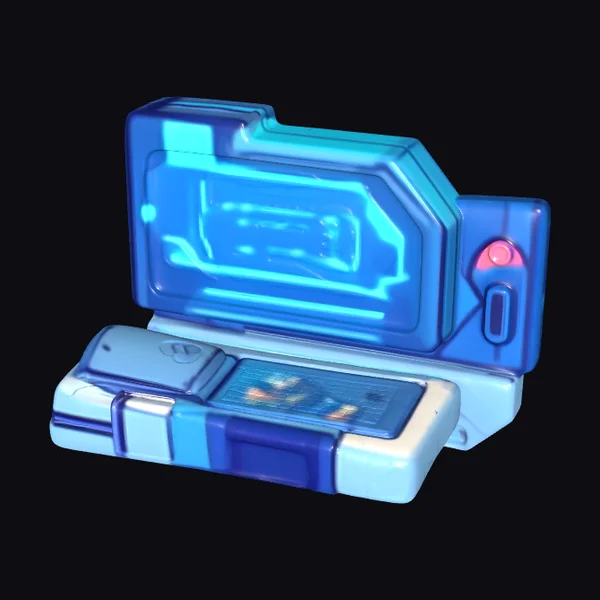 Blue Neon Data Console