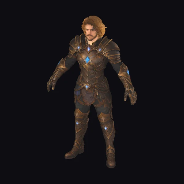 Armored Knight with Crystals