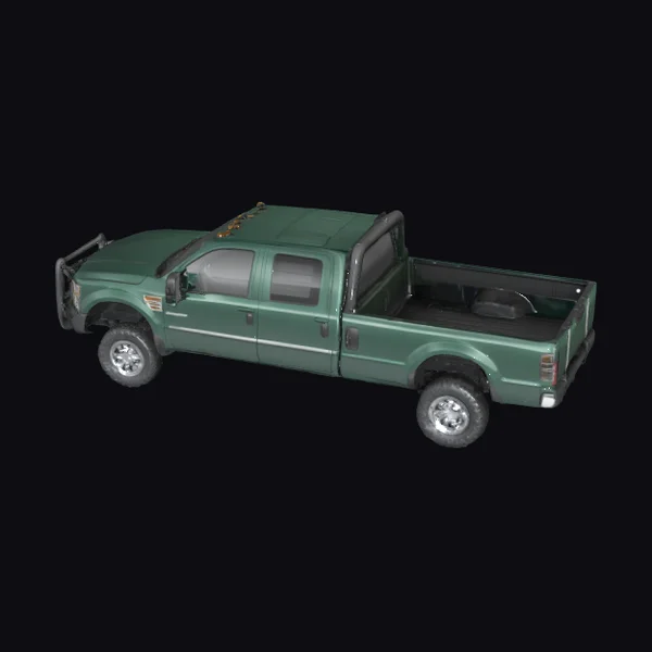 Green Off-Road Pickup Truck
