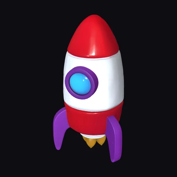 Colorful Toy Rocket