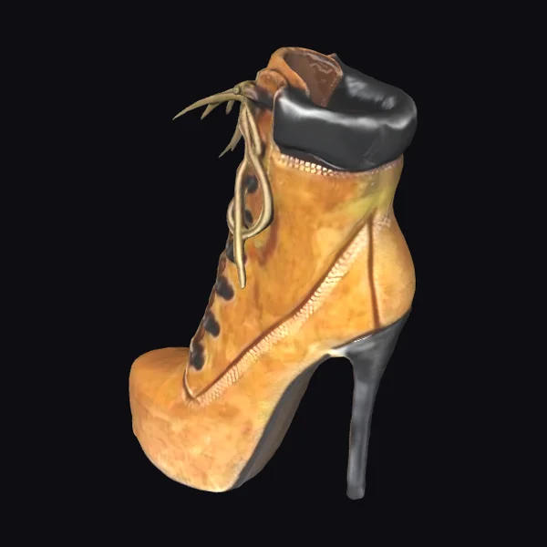 Lace-Up Platform Stiletto Boot