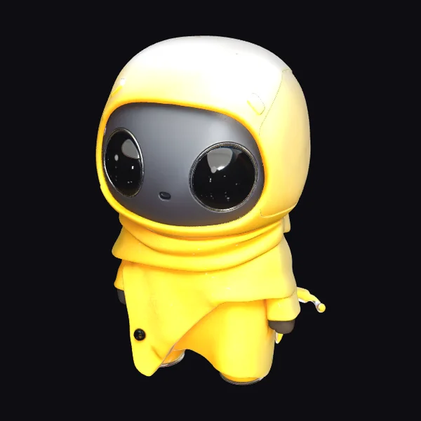 Yellow Robot Character