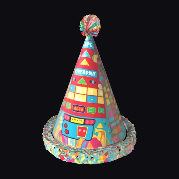 Retro Arcade Birthday Hat