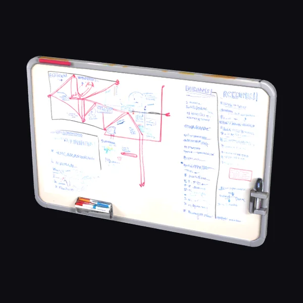 Magnetic Whiteboard with Tactical Map