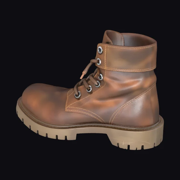 Brown Leather Work Boot