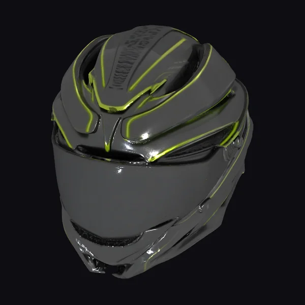 Black Motorbike Helmet