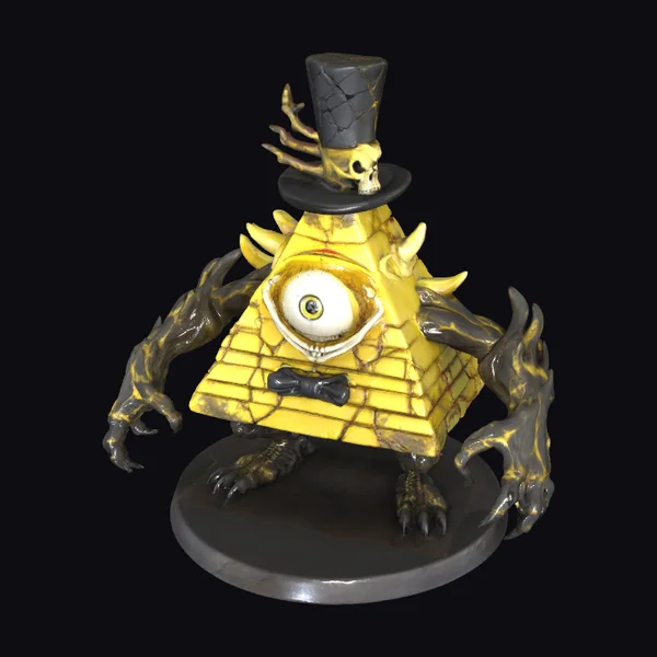 Yellow Pyramid Monster