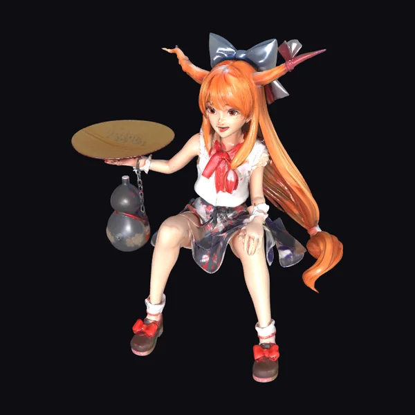 Anime Girl with Weights