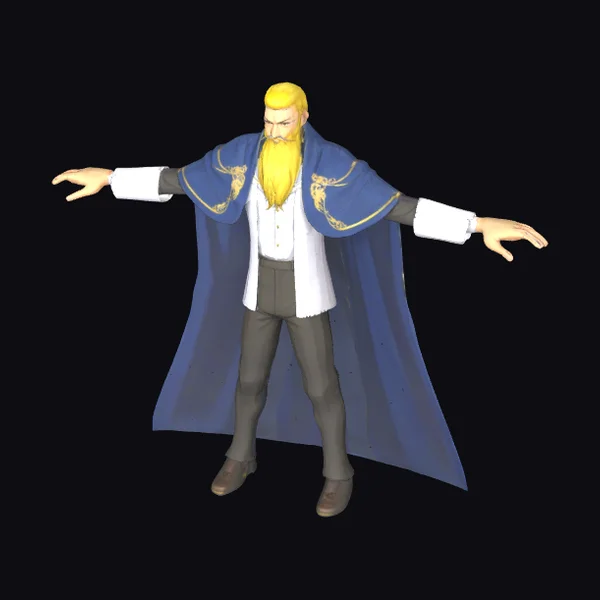 Blond Bearded Noble Man