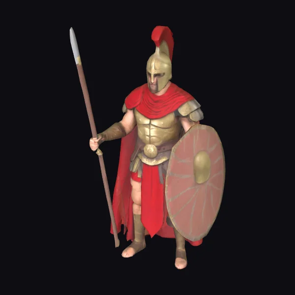 Ancient Warrior with Shield