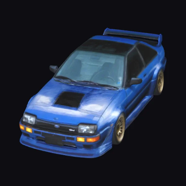 Blue Sport Car Hybrid