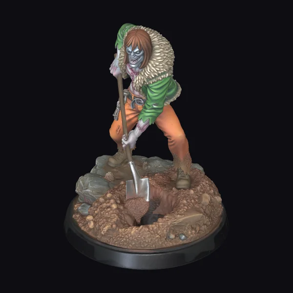Zombie Miner Figurine
