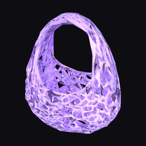 Faceted Crystal Handbag