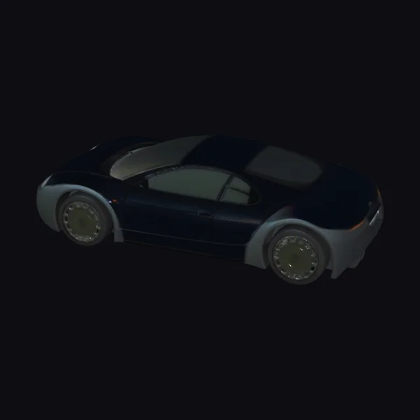 Black Sports Car Side