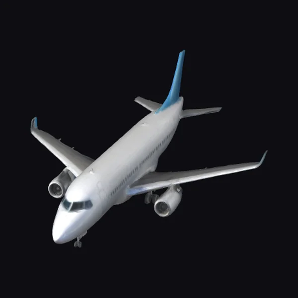 Silver Passenger Airplane