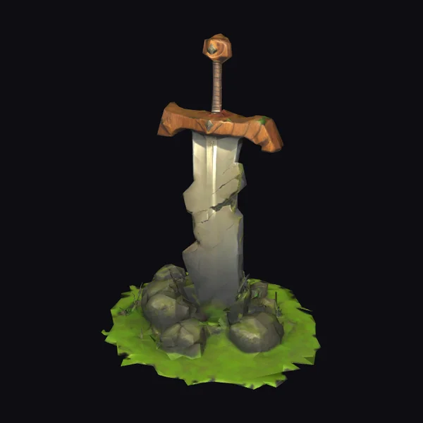 Ancient Stuck Sword