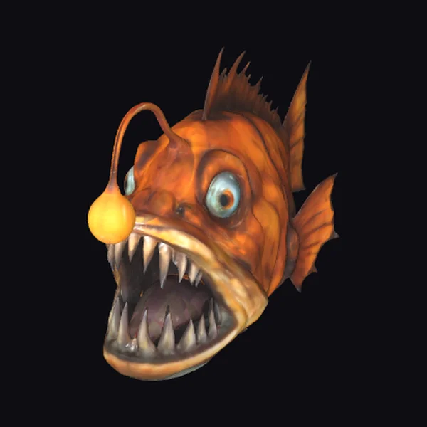 Anglerfish Head Closeup
