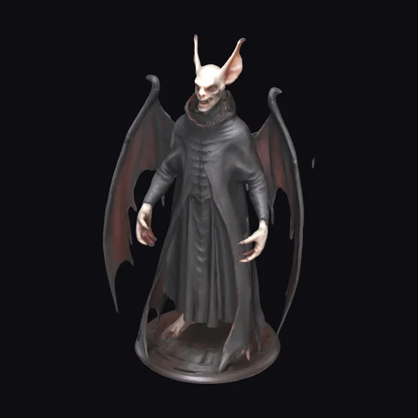 Anthropomorphic Vampire Bat Figurine