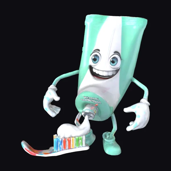 Anthropomorphic Toothpaste Tube