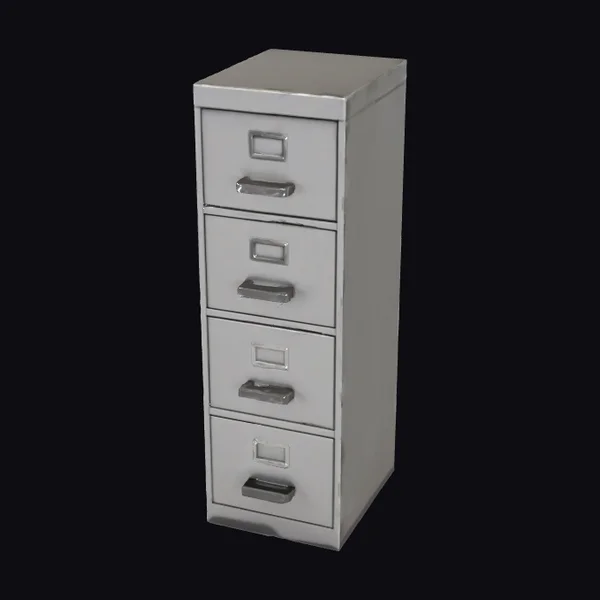 Gray Metal File Cabinet