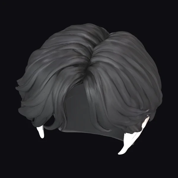 Dark Gray Short Hair