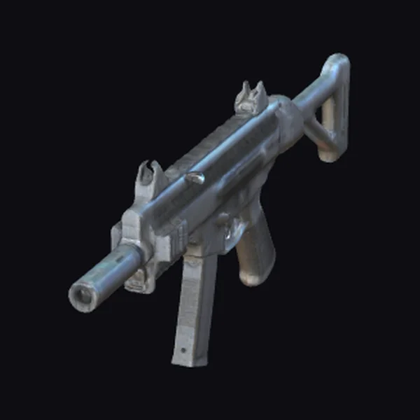 Weathered Submachine Gun