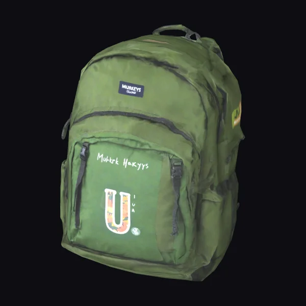 Green Camouflage Backpack