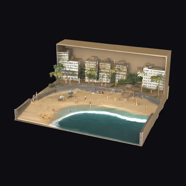 Beachside City Diorama