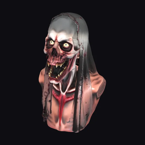 Zombie Nun Mask