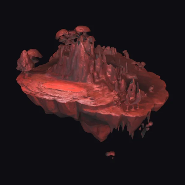 Colossal Floating Red Island