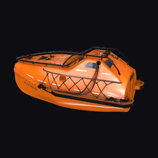 Orange Lifeboat Vessel