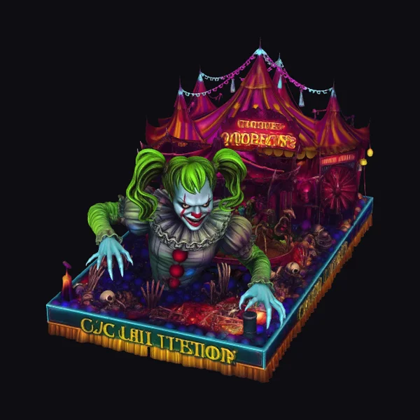 Creepy Clown Diorama