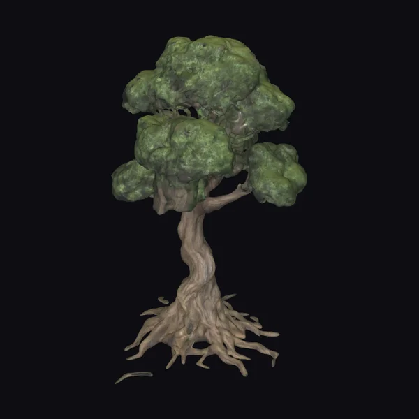 Ancient Tree with Roots