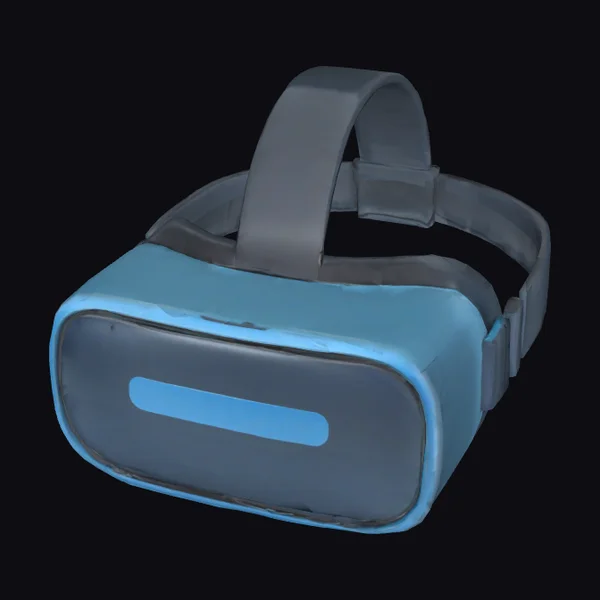 Blue Virtual Reality Headset