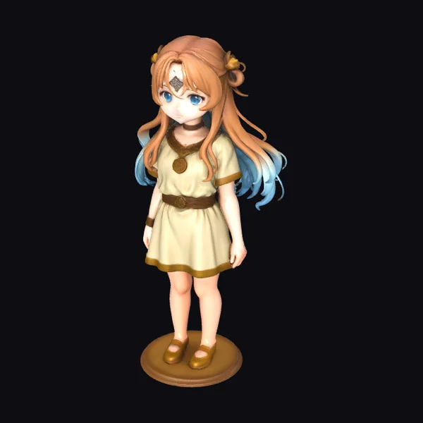 Anime Girl with Mark