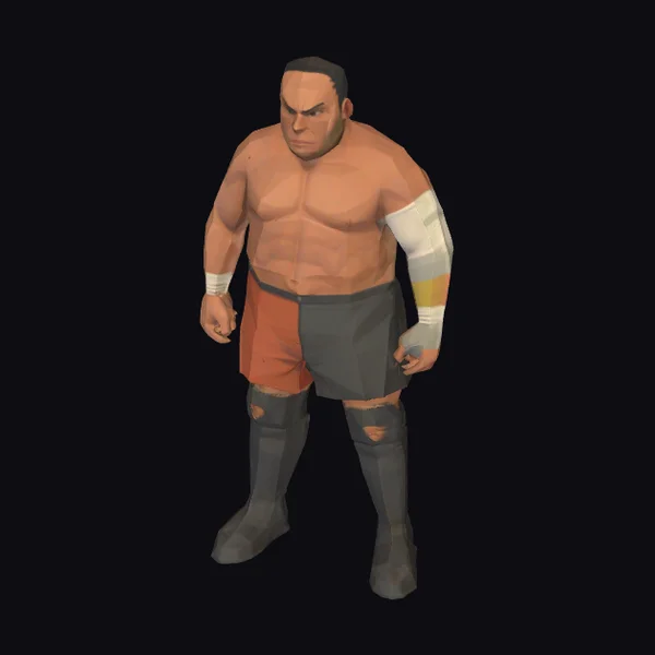 Torn Wrestling Fighter