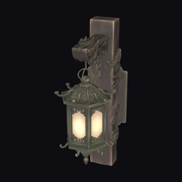 Dragon Lantern on Post